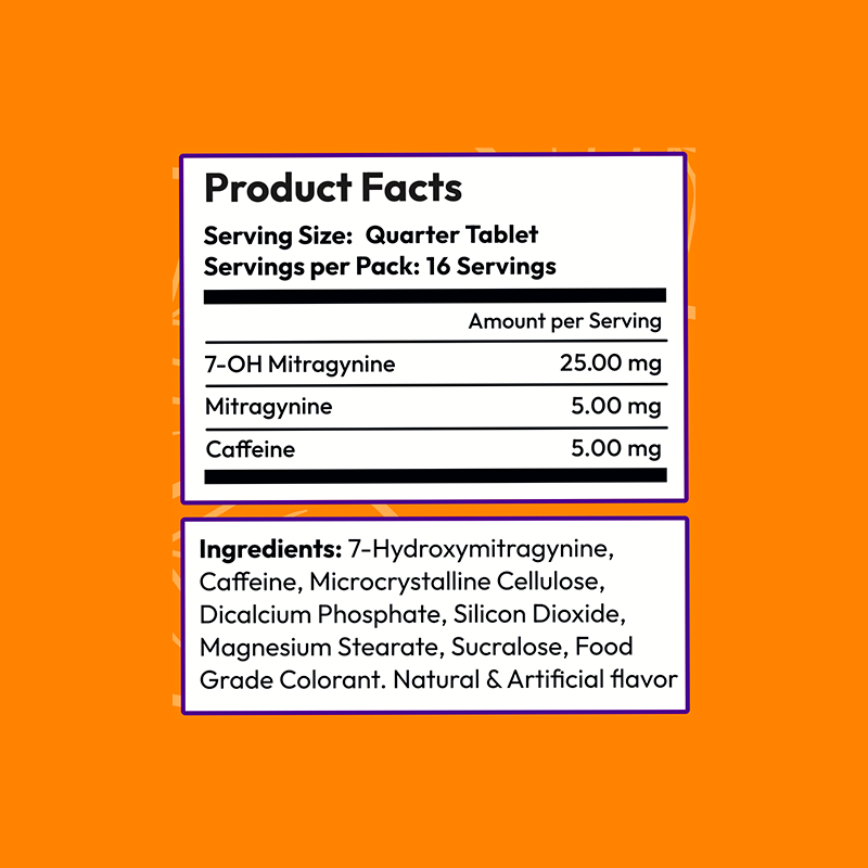 4ct 100mg Dozo PERKS 7-HYDROXYMITRAGYNINE | 400mg per PACK