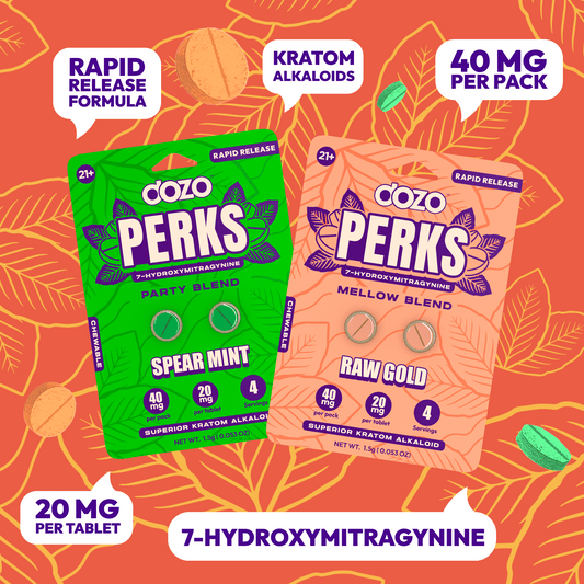 NEW FLAVORS Dozo PERKS 7-OH | 2ct (40 mg Per Pack)