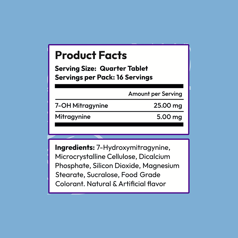 4ct 100mg Dozo PERKS 7-HYDROXYMITRAGYNINE | 400mg per PACK