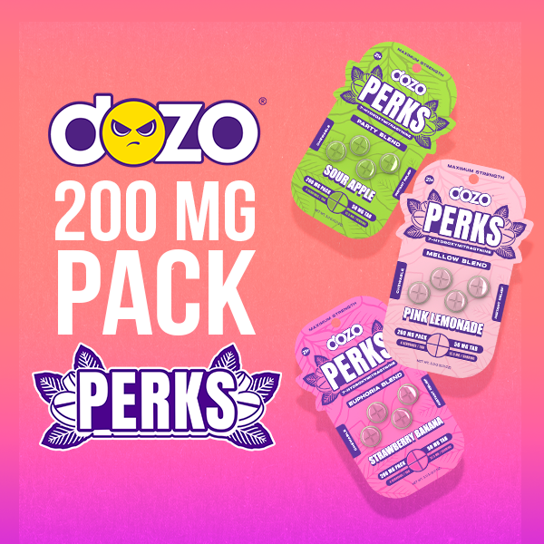 4ct 50mg Dozo PERKS 7-HYDROXYMITRAGYNINE | NEW FLAVORS