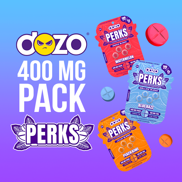 4ct 100mg Dozo PERKS 7-HYDROXYMITRAGYNINE | 400mg per PACK