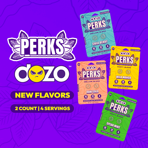 NEW FLAVORS Dozo PERKS 7-OH | 2ct (40 mg Per Pack)