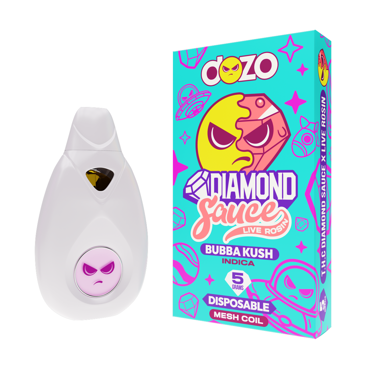 5g Diamond Sauce Disposable | Ghost Train Haze (Sativa)