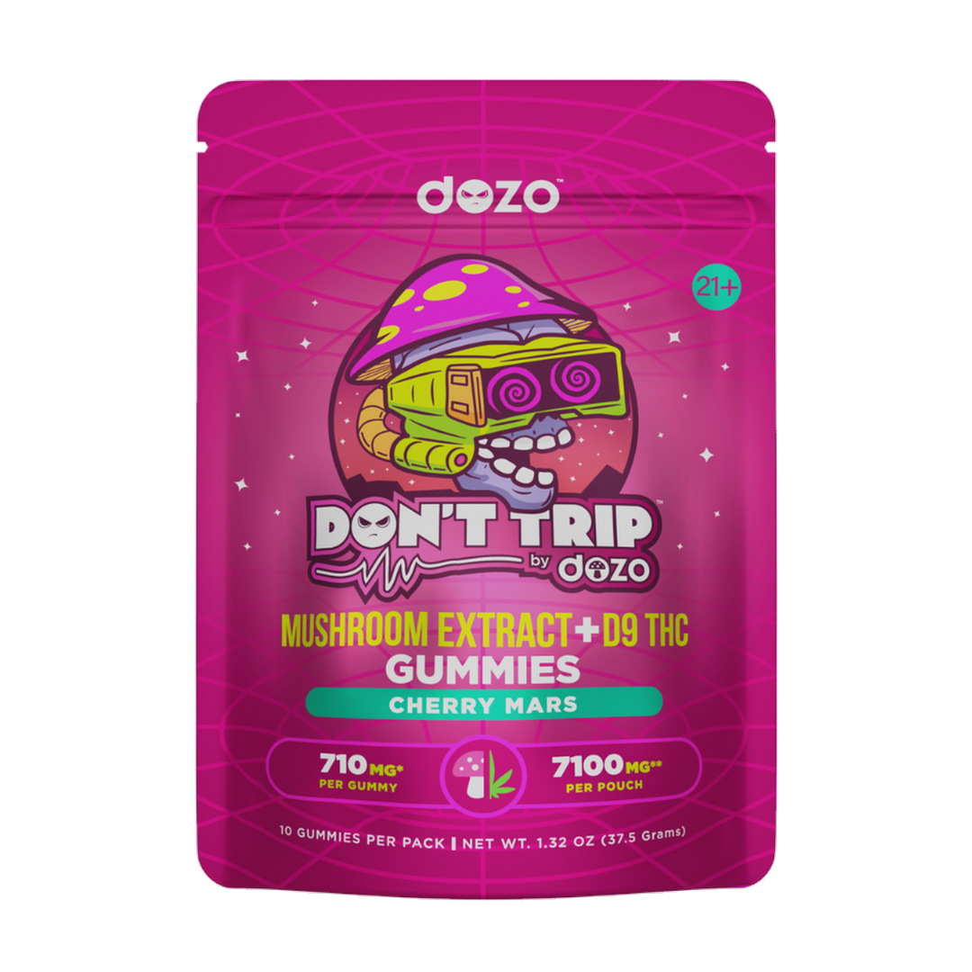 Don’t Trip Mushroom D9 Gummies | Cherry Mars