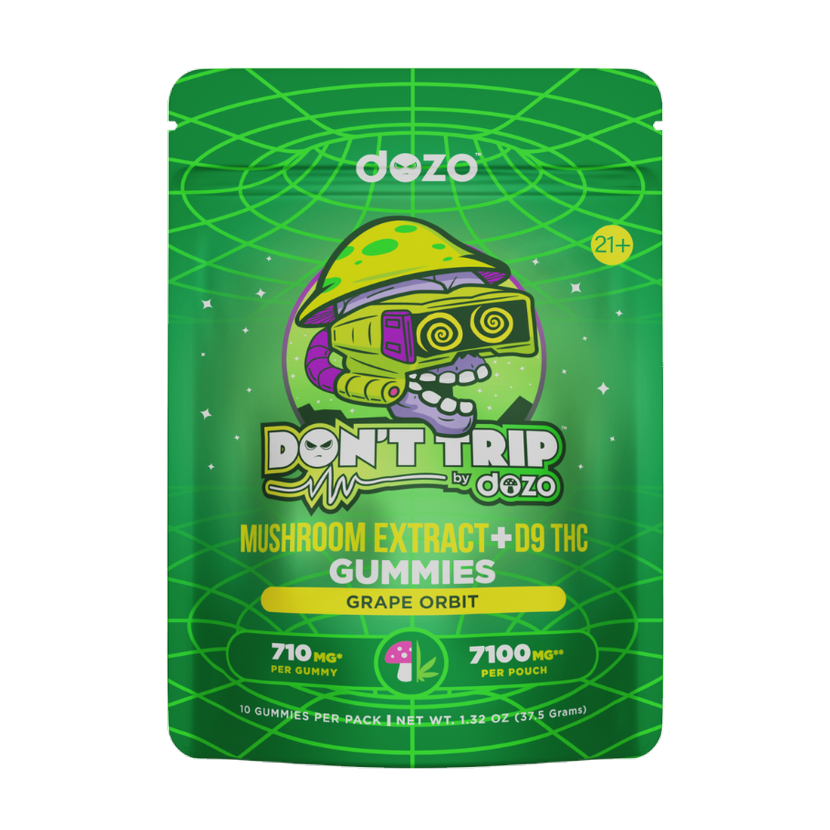 Don’t Trip Mushroom D9 Gummies | Grape Orbit