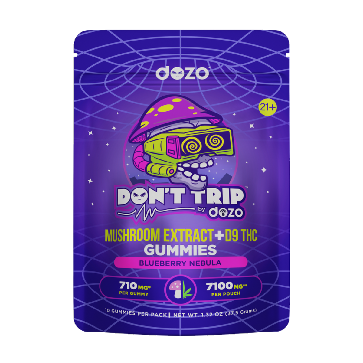 Don’t Trip Mushroom D9 Gummies | Bluberry Nebula