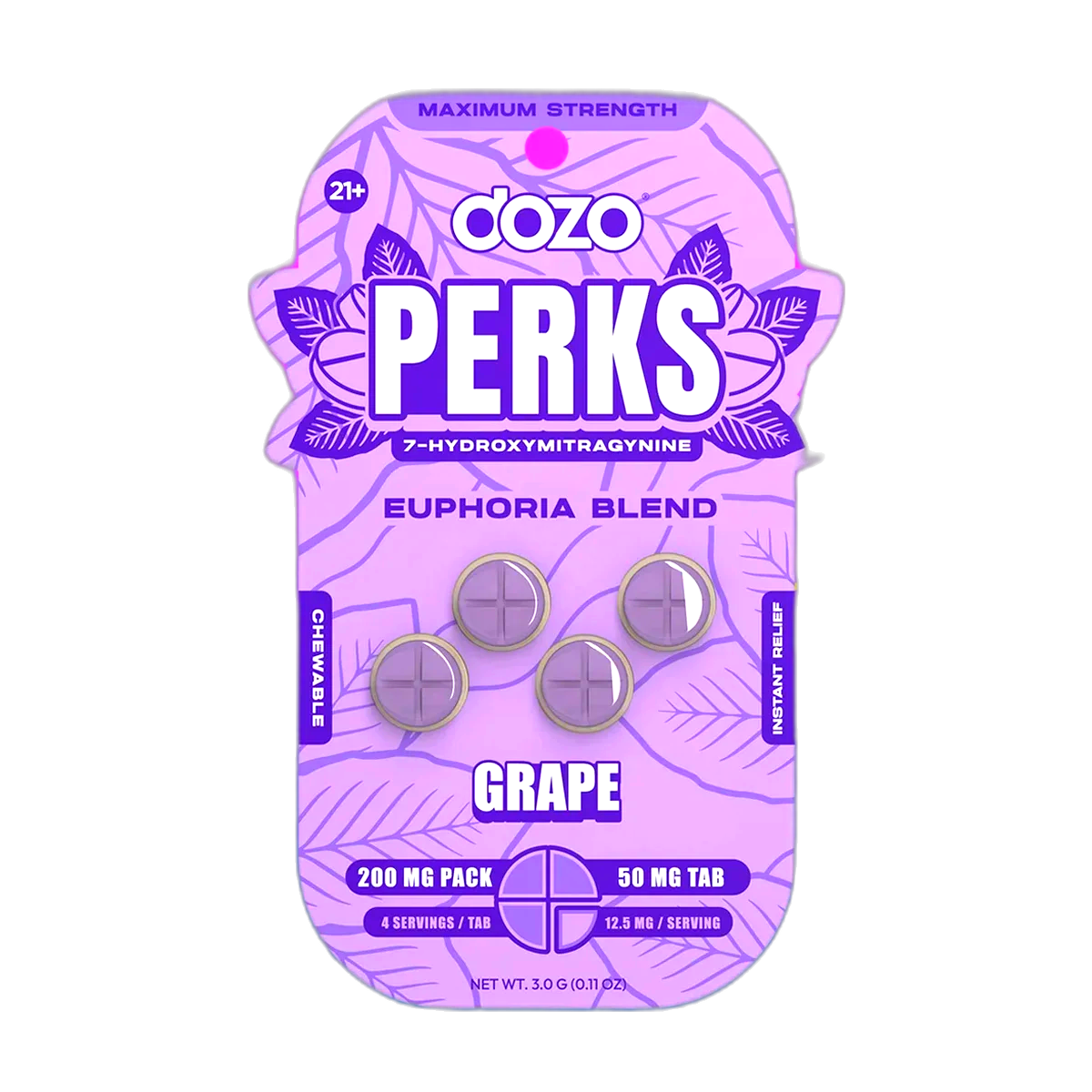 4ct 50mg Dozo PERKS 7-HYDROXYMITRAGYNINE | NEW FLAVORS