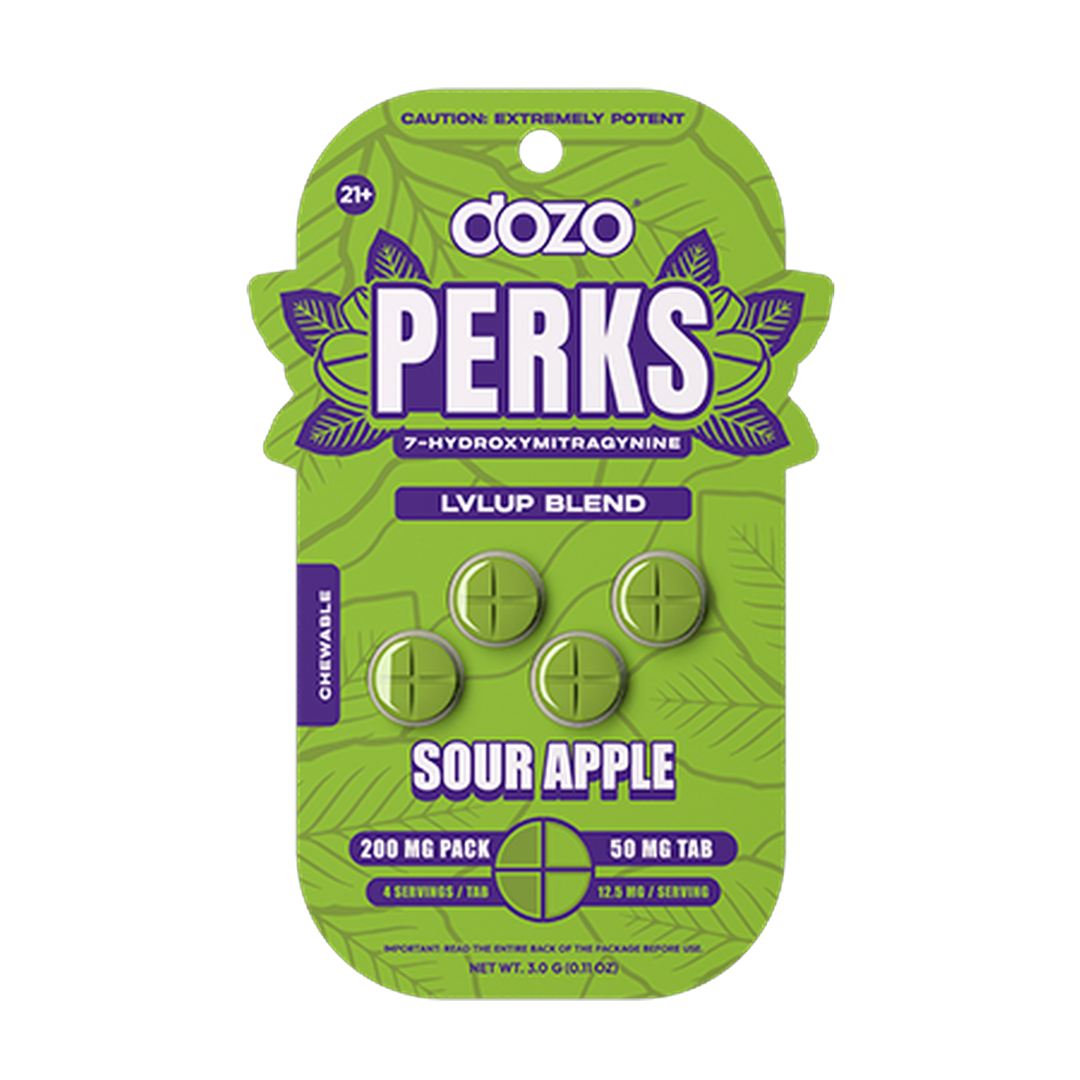 4ct 50mg Dozo PERKS 7-HYDROXYMITRAGYNINE | WILD MANGO (PARTY BLEND)