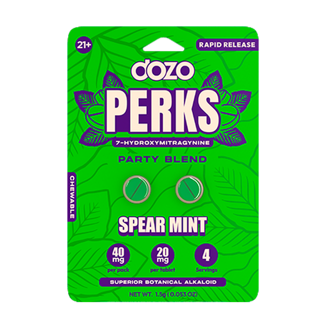 Dozo PERKS 7-HYDROXYMITRAGYNINE | WILD MANGO (Party Blend) | 2ct (40 mg Per Pack)