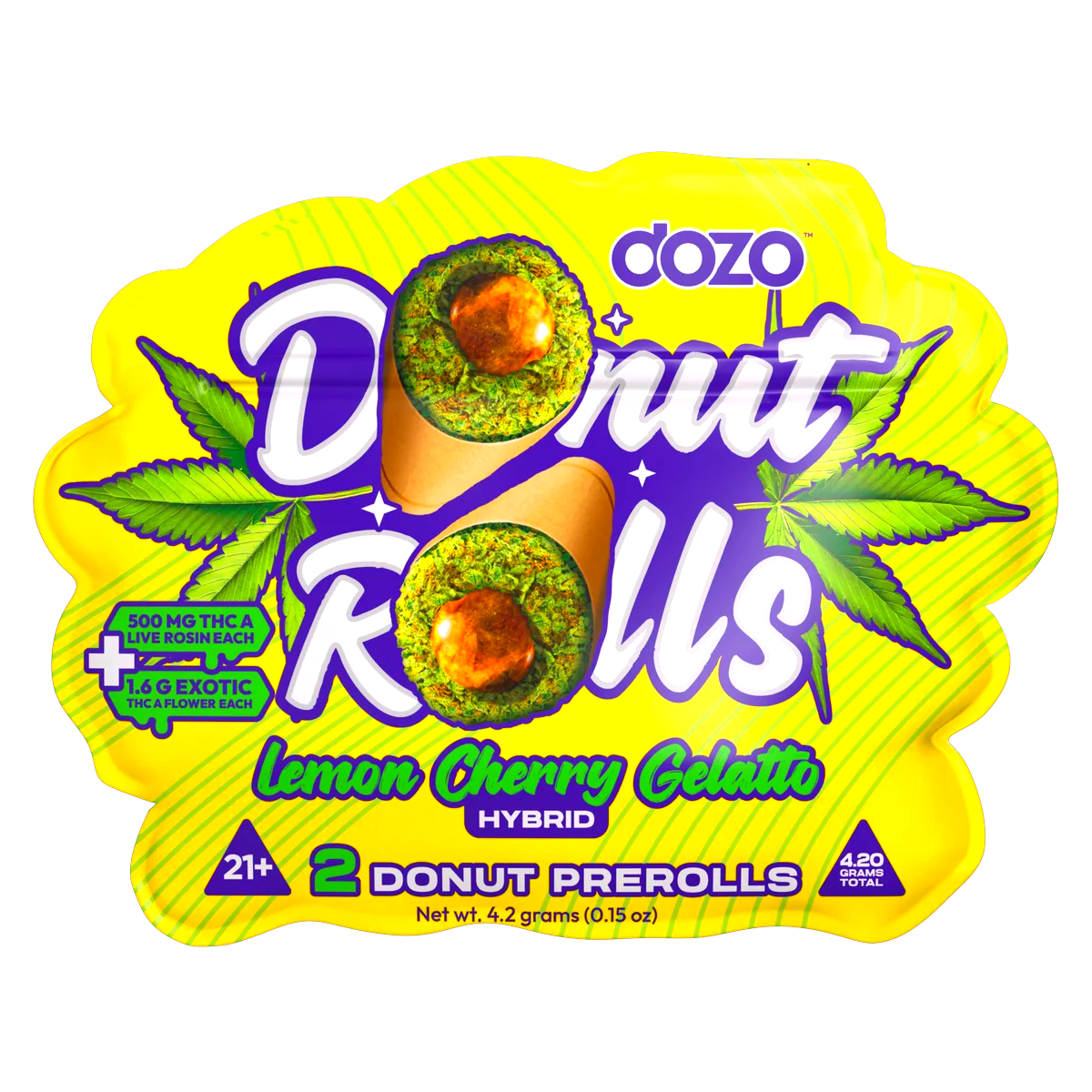 Dozo Donut Prerolls — Lemon Cherry Gelatto