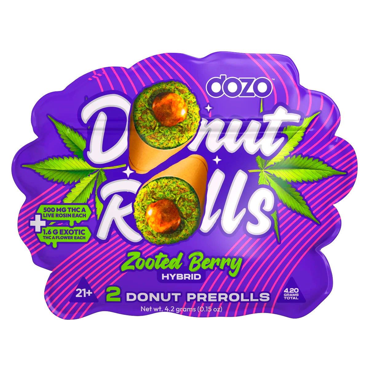 Dozo Donut Prerolls — Zooted Berry
