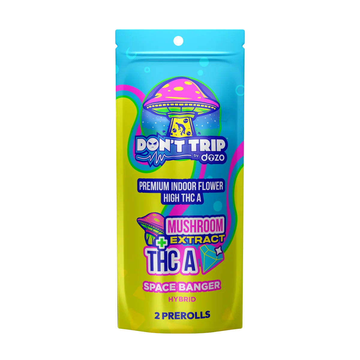 Don't Trip Mushroom THC-A Preroll | Space Banger (Hybrid)