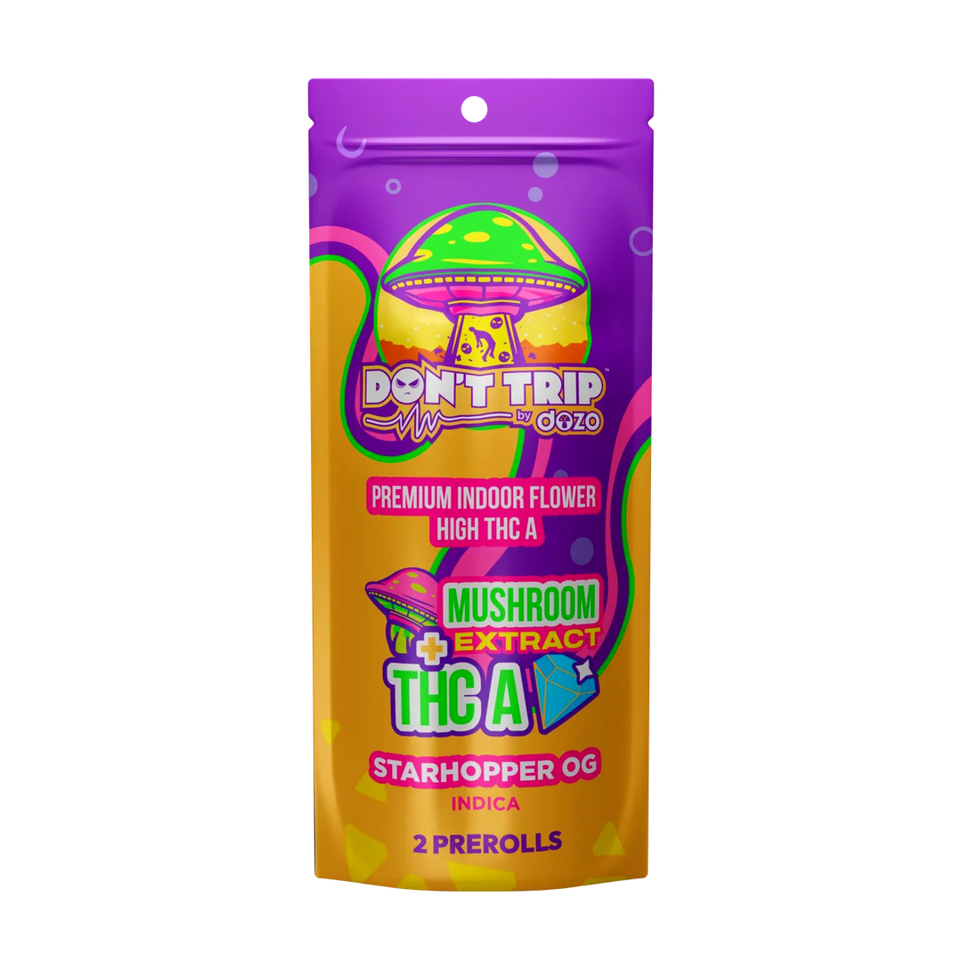 Don't Trip Mushroom THC-A Preroll | StarHopper OG (Indica)