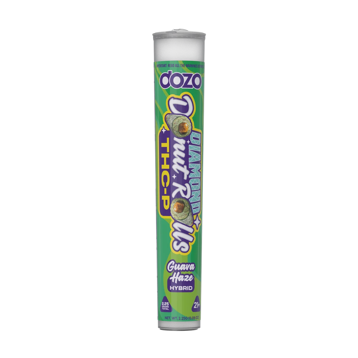 Dozo Diamond Donut Rolls THC-P 1ct | Live-Rosin Infused $20