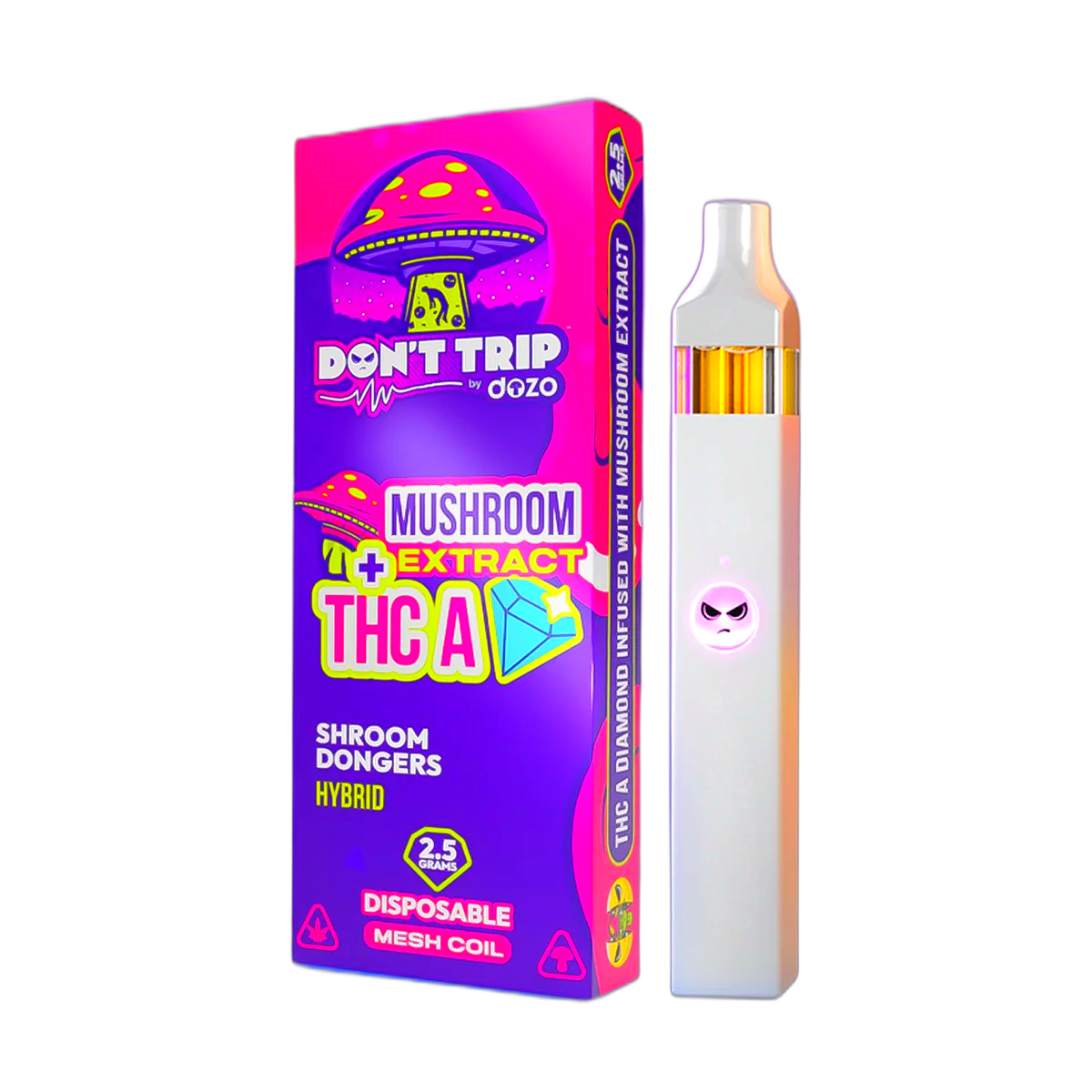 2.5g Don't Trip Mushroom Vape: Shroom Dongers (Hybrid)