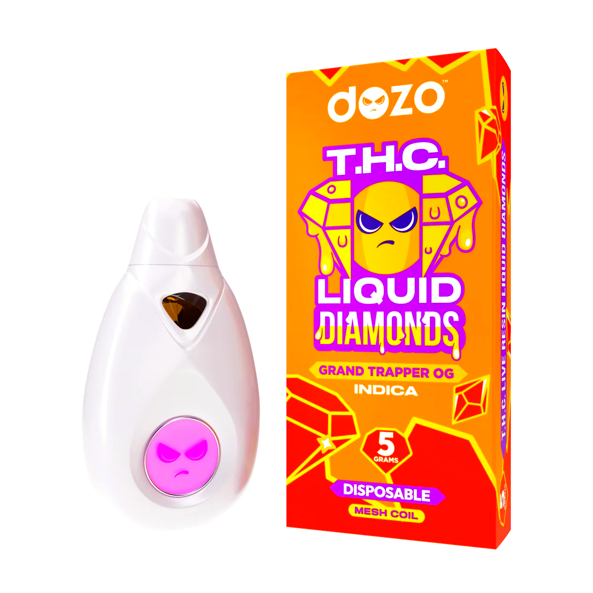5g Lliquid Diamonds Disposable | Grand trapper OG (Indica)