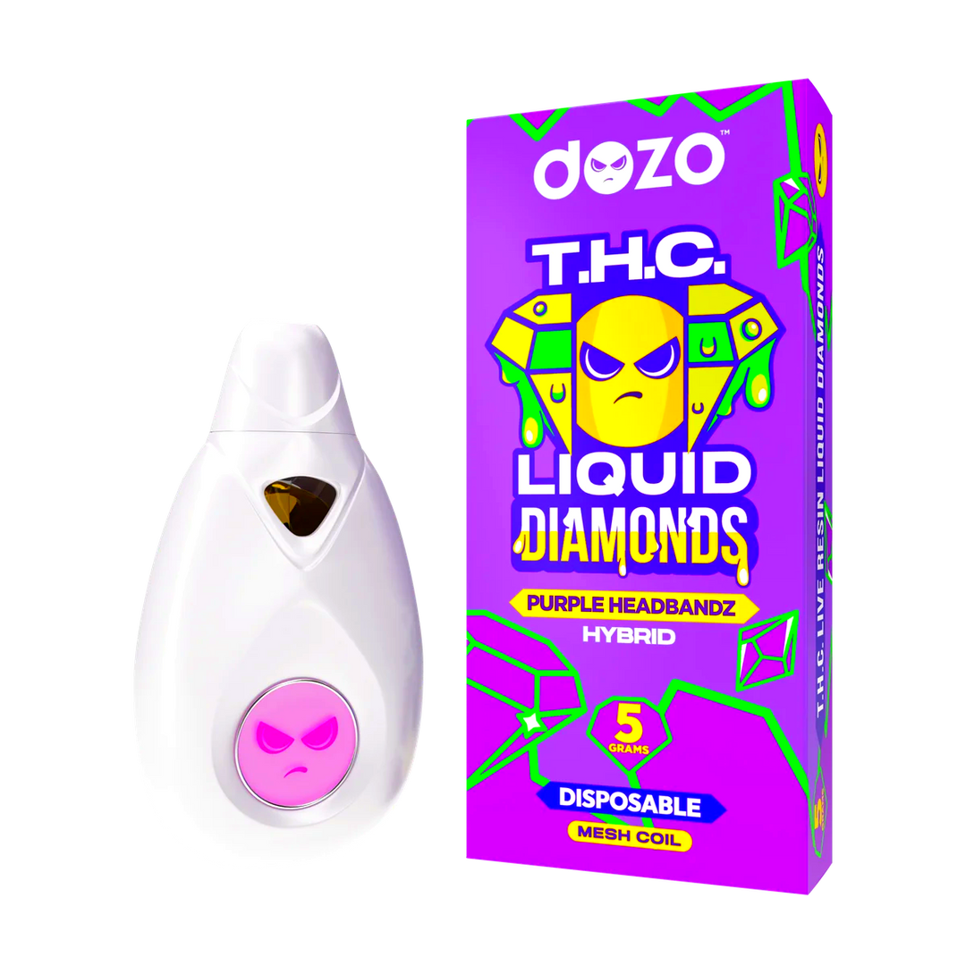 5g Liquid Diamonds Disposable | Purple Headbandz (Hybrid)