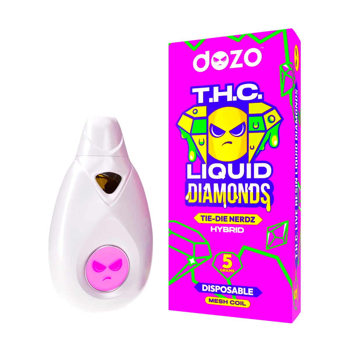 5g Liquid Diamonds Disposable | Tie Die Nerdz (Hybrid)