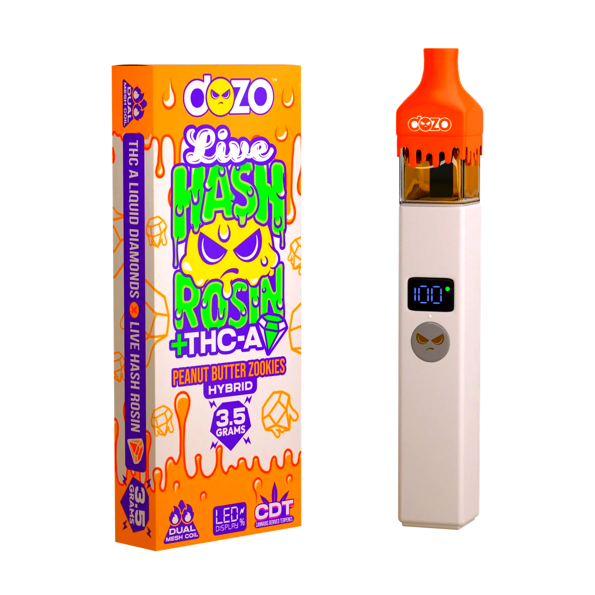 Dozo Live Hash Rosin 3.5g — Peanut Butter Zookies