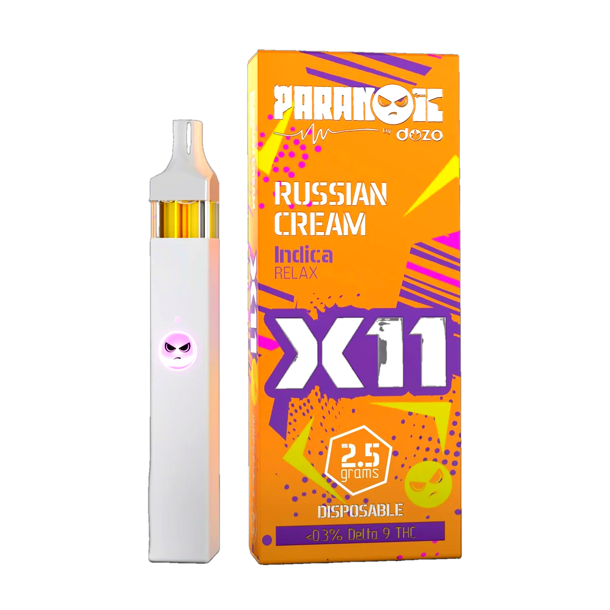 2.5g Dozo X11 Disposable | Russian Cream