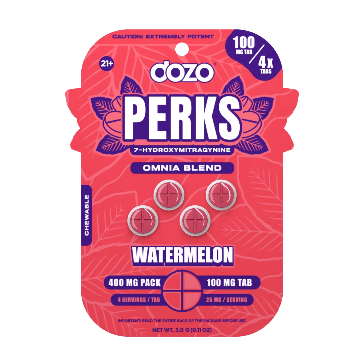 Dozo PERKS 7-OH | 4ct (400mg per pack)