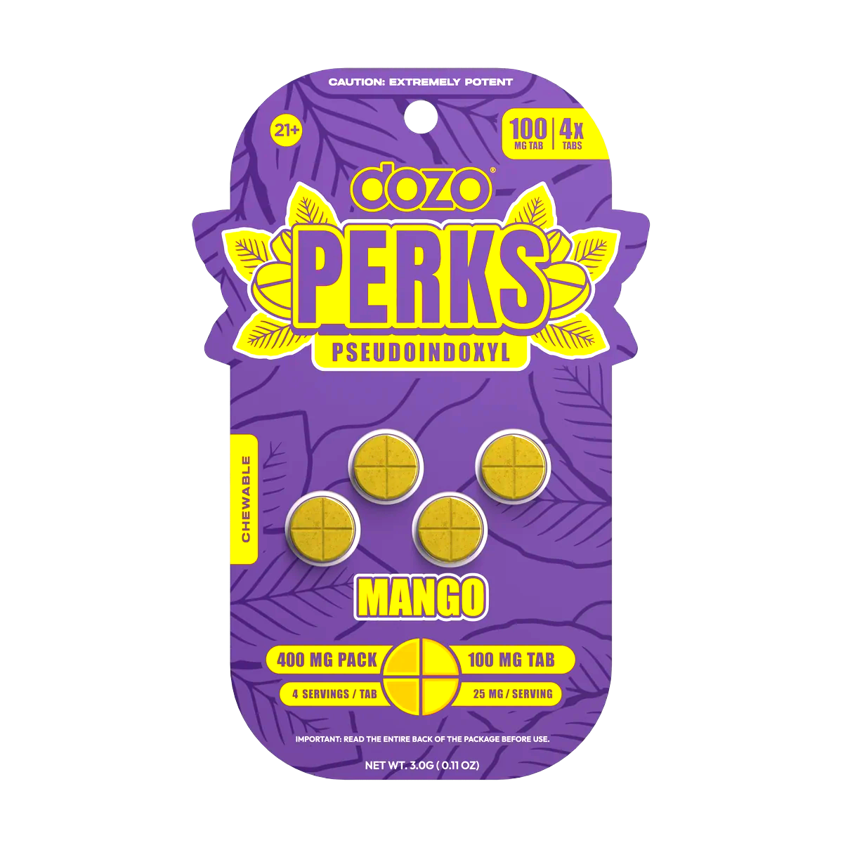 Dozo PERKS Pseudo| 4ct (400mg per pack)