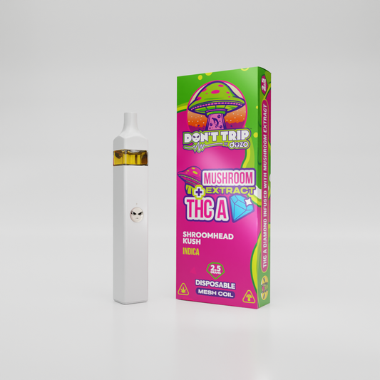 2.5g Don't Trip Mushroom Vape: Shroomhead Kush (Indica)