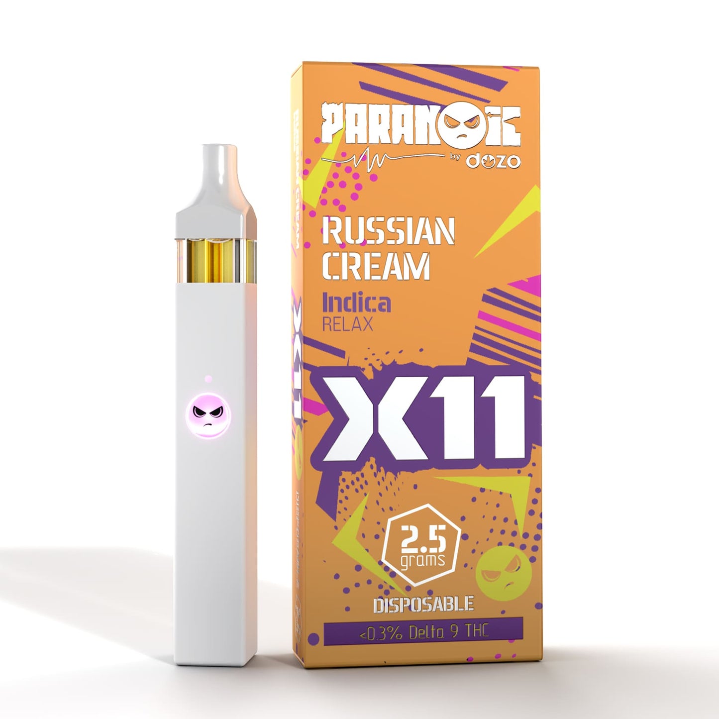 2.5g Dozo X11 Disposable | Russian Cream