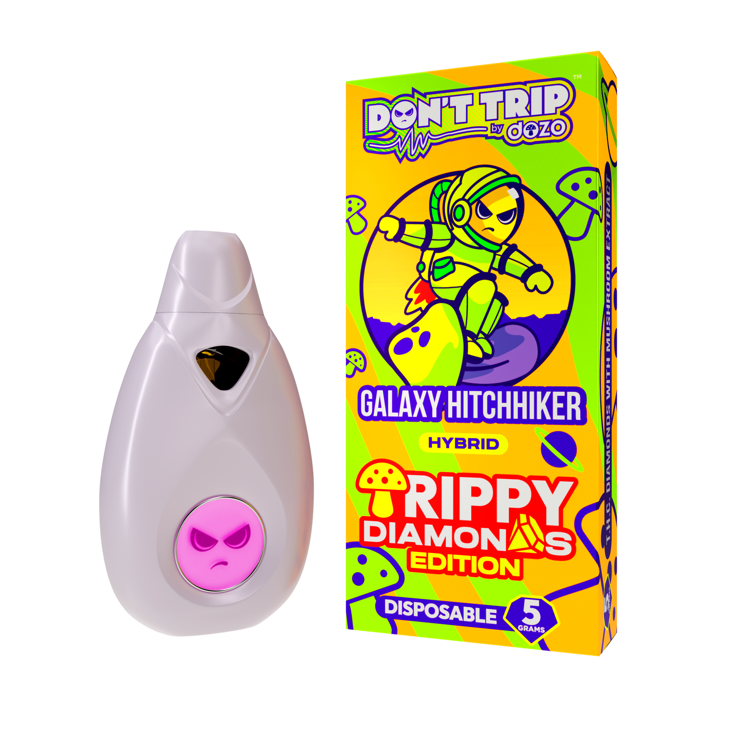 5g Trippy Dimonds Mushroom Vape | Galaxy Hitchhiker