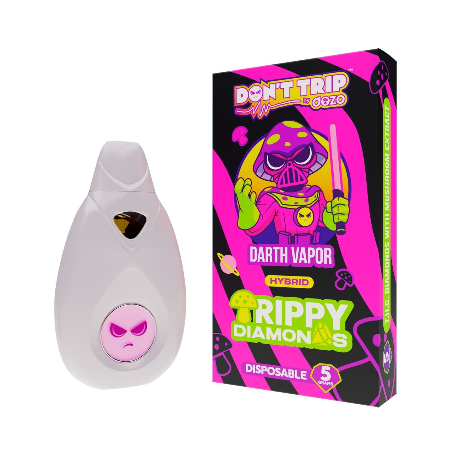 5g Trippy Dimonds Mushroom Vape: Darth Vapor