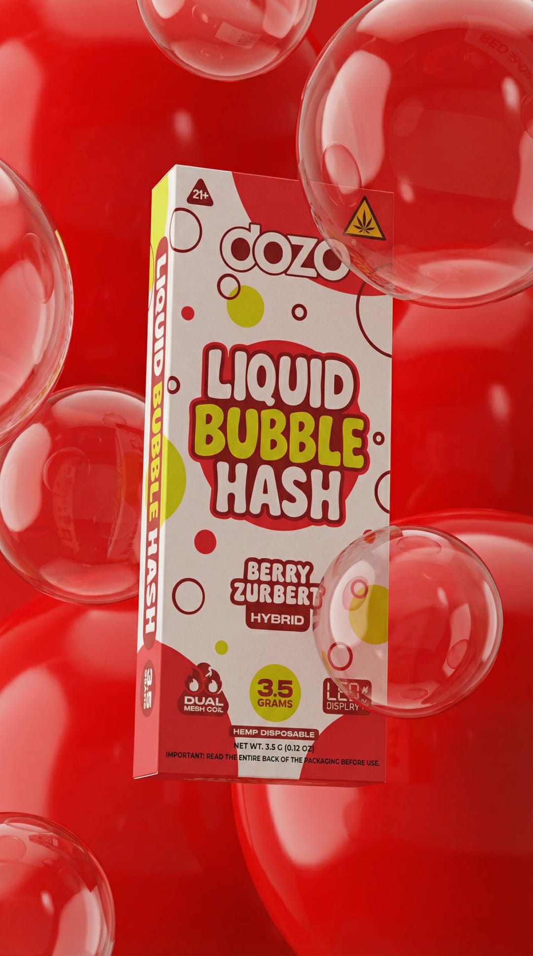 3.5 Dozo Liquid Bubble Hash THC-P Disposable – Berry Zurbert (Hybrid)