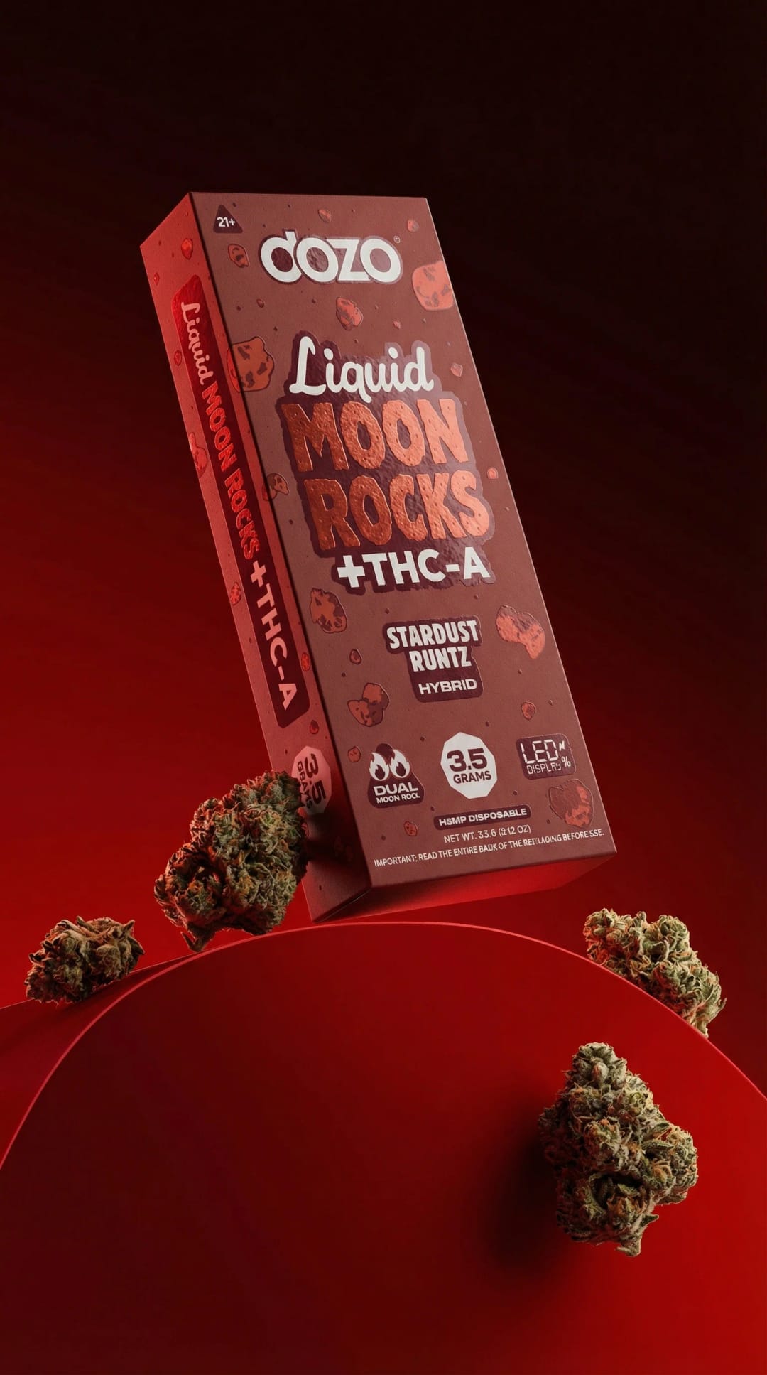3.5 Dozo Liquid Moonrocks THC-A Disposable – Stardust Runtz (Hybrid)