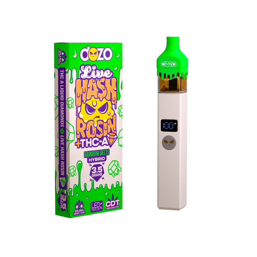 Dozo Live Hash Rosin 3.5g — Peanut Rainbow Belts