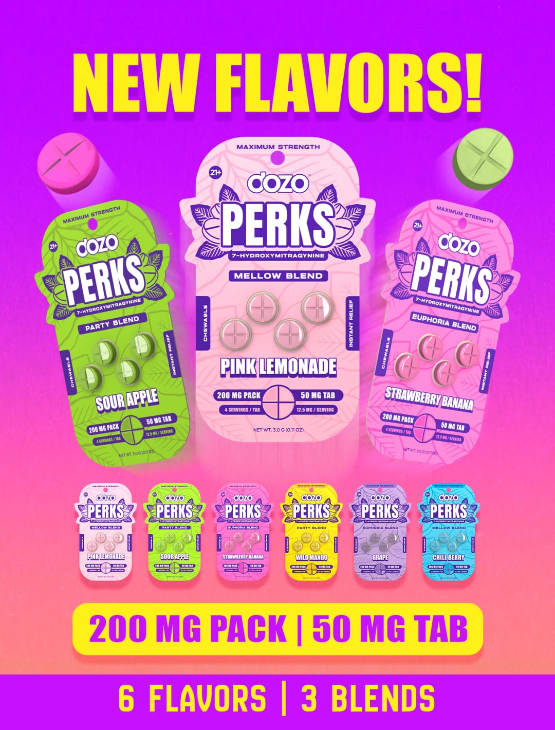 Dozo PERKS 7-OH — New Flavors – PINK LEMONADE (MELLOW BLEND)