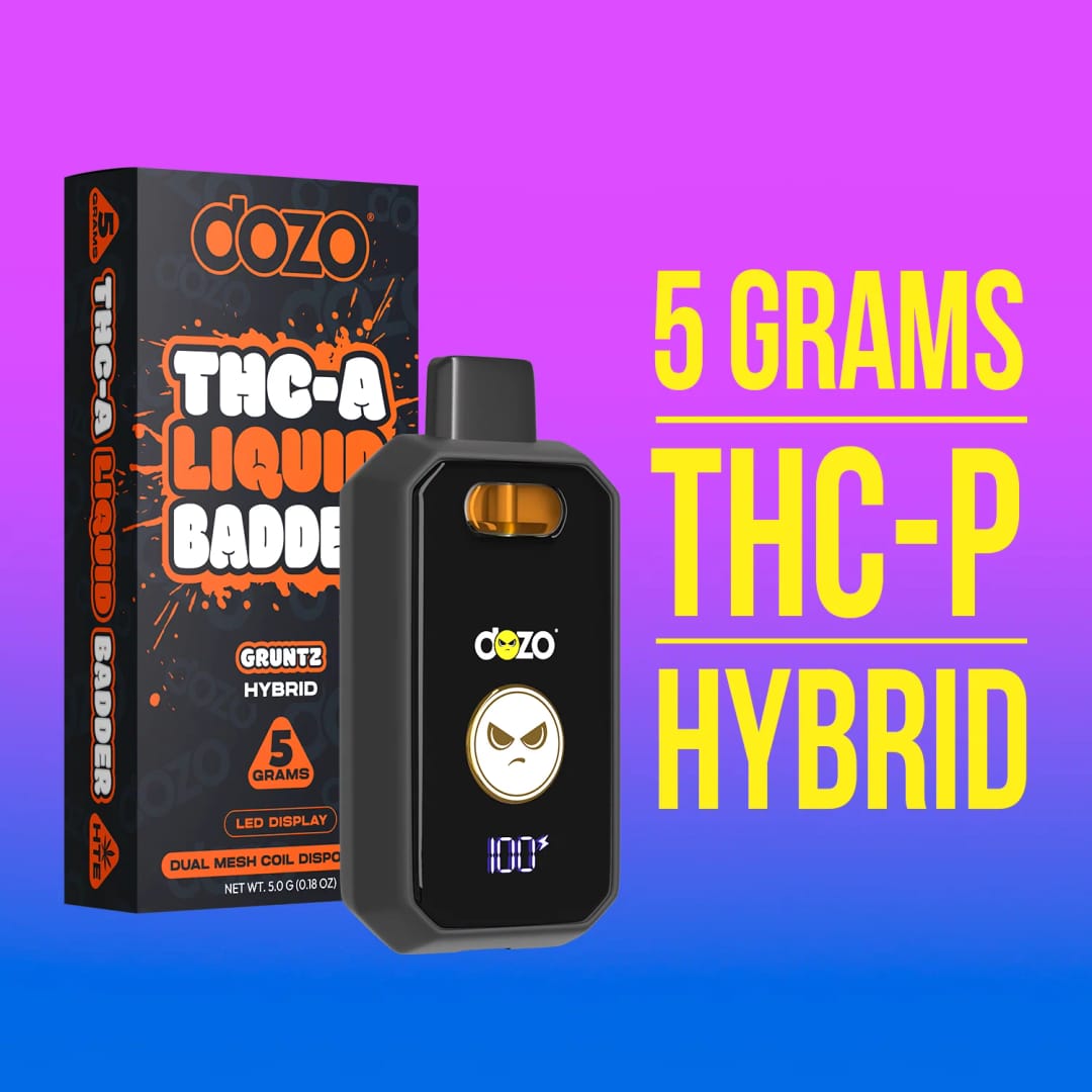 Dozo THC-A Liquid Badder – Gruntz (Hybrid)