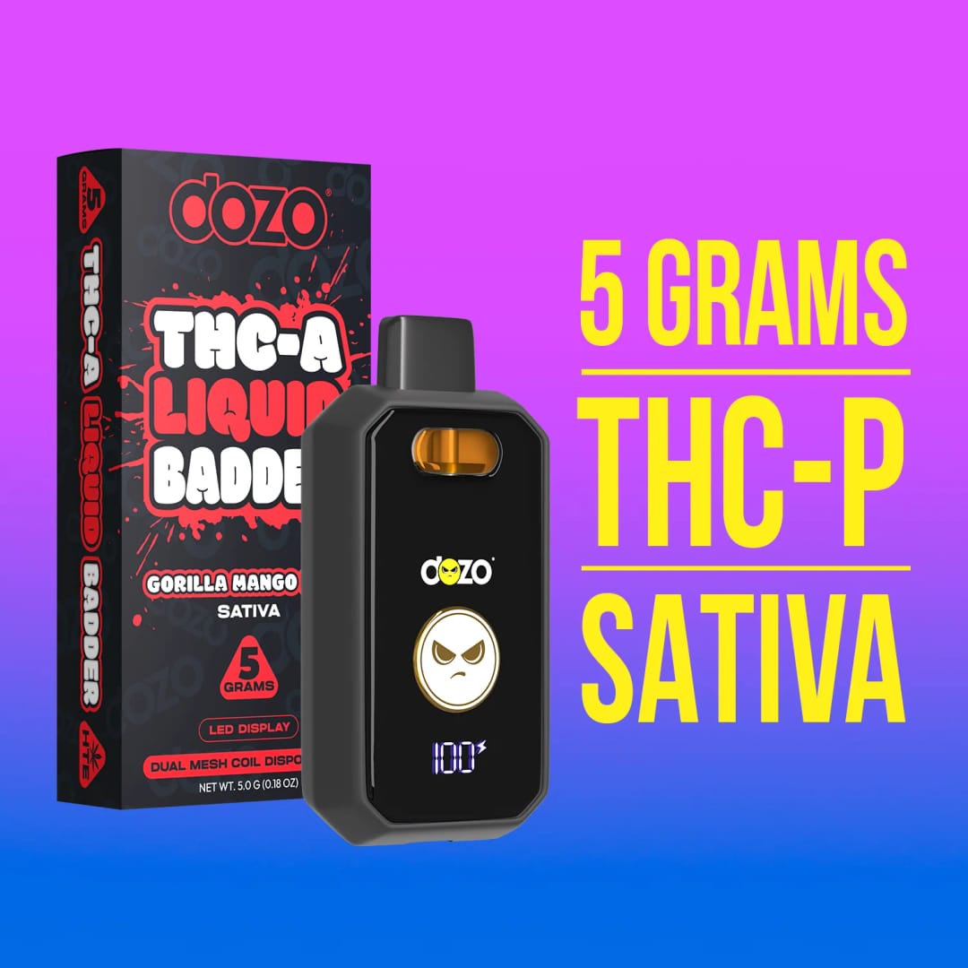 Dozo THC-A Liquid Badder – Gorilla Mango (Sativa)