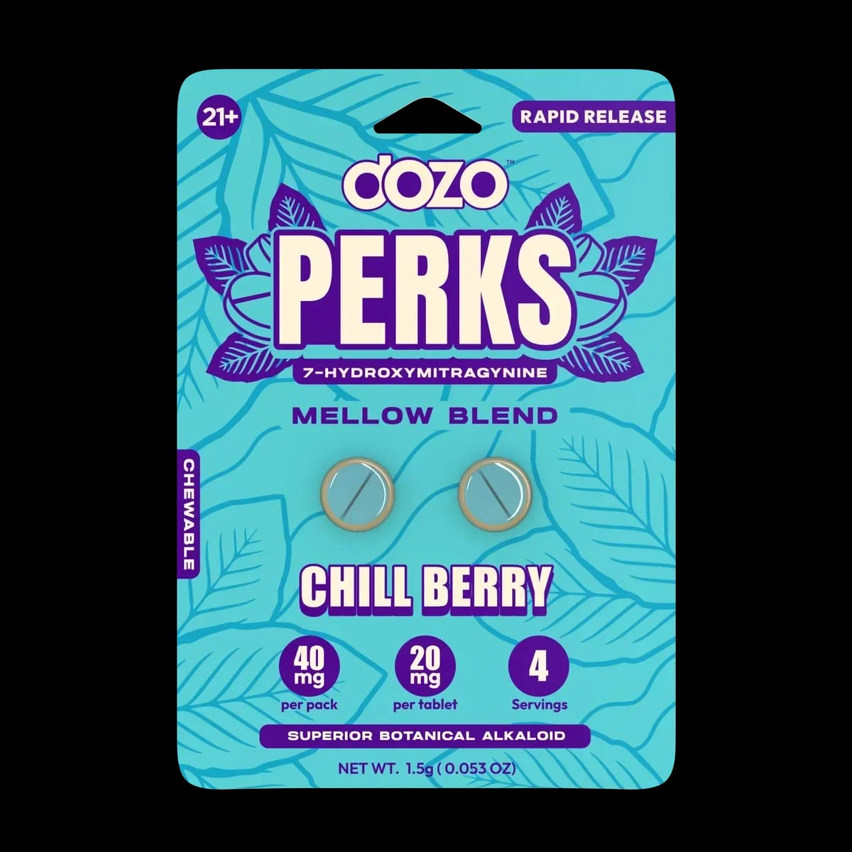 Dozo PERKS 7-OH Mini — Chill Berry