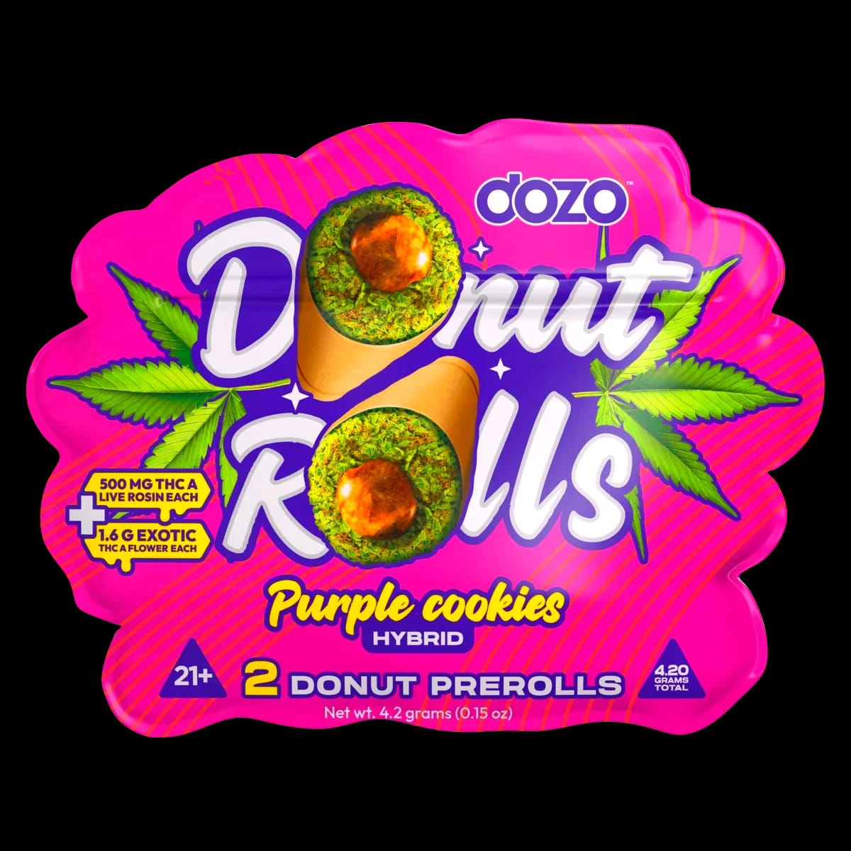 Dozo Donut Prerolls — Purple Cookies