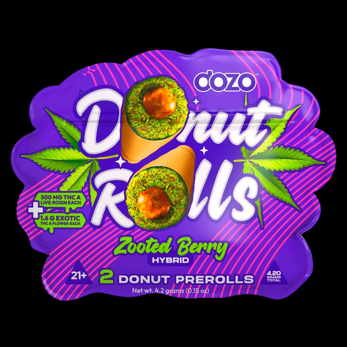 Dozo Donut Prerolls — Zooted Berry