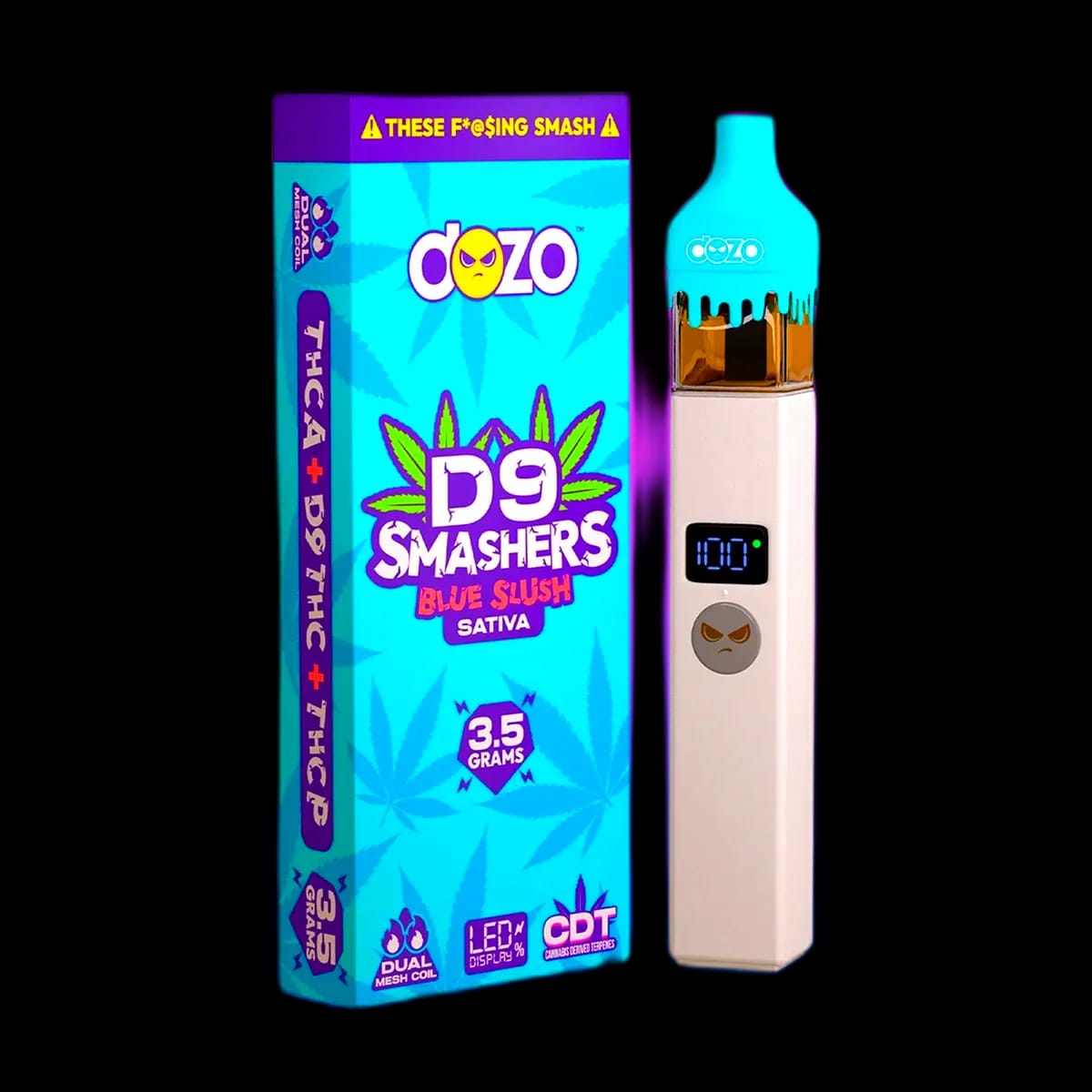 D9 Smashers Vape — Blue Slush