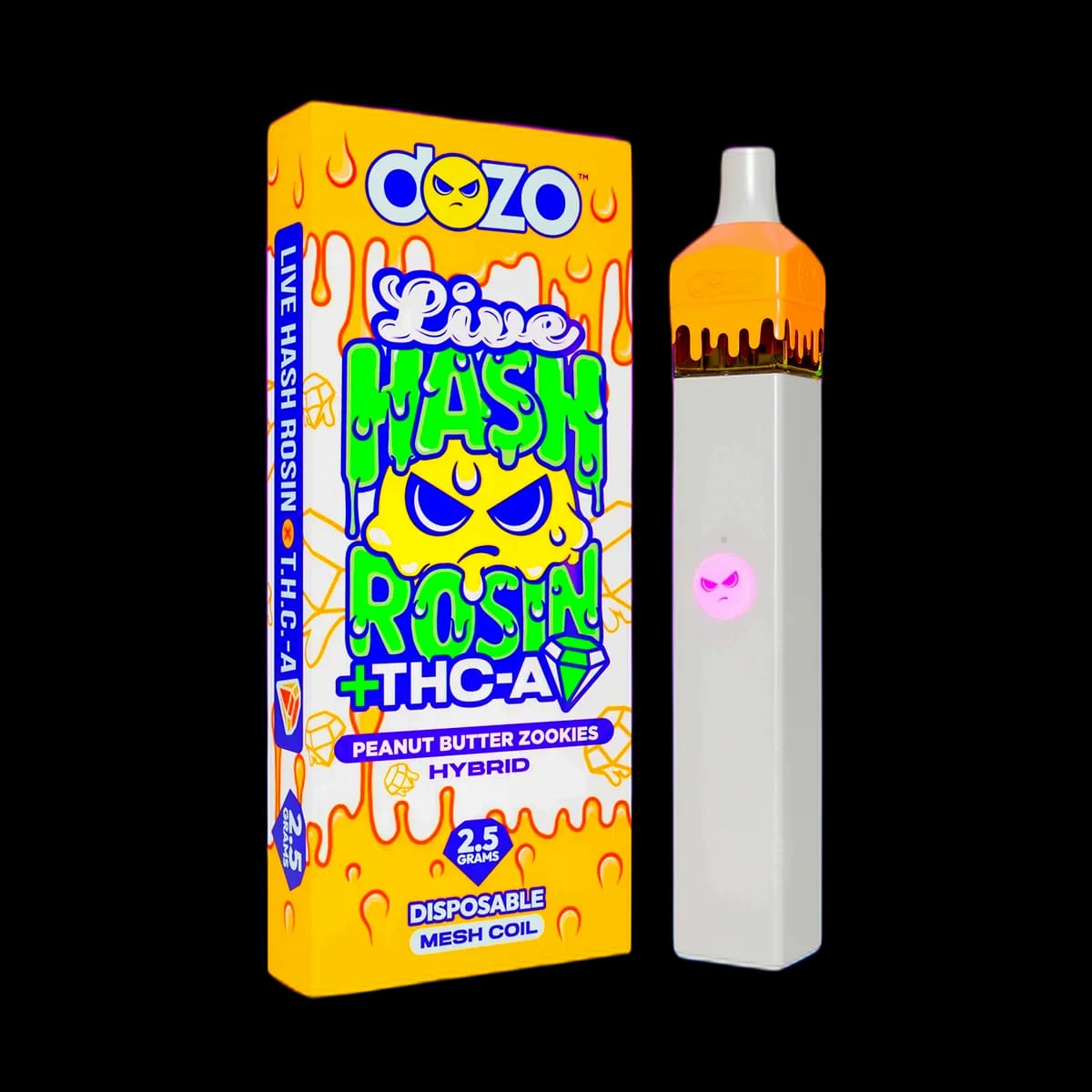 Dozo Live Hash Rosin 2.5g — Peanut Butter Zookies