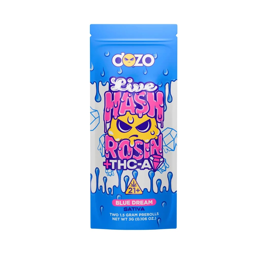 Dozo Live Hash Rosin Preroll — Blue Dream
