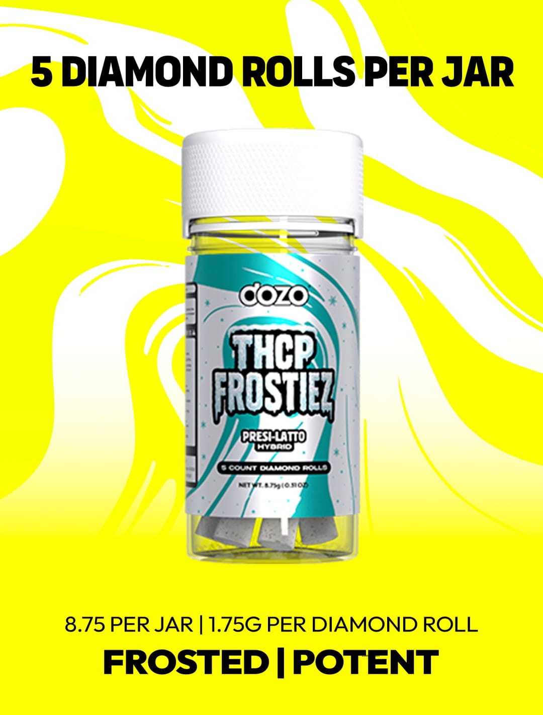 Dozo Frostiez THCP Diamond Rolls | 5ct – Presi-latto (Hybrid)