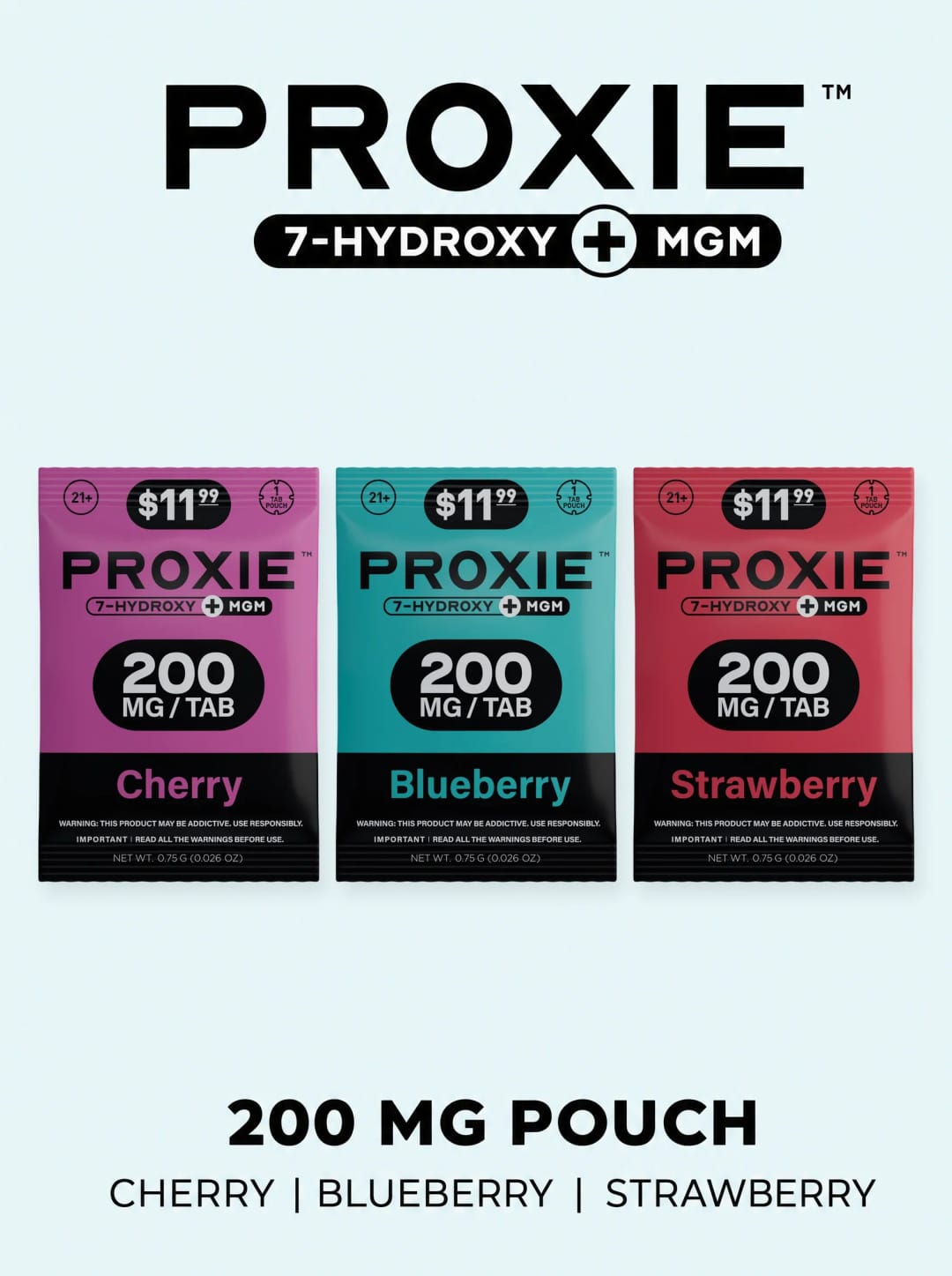 Proxie 7-Hydroxy + Mgm | 1ct - 200 mg pouch