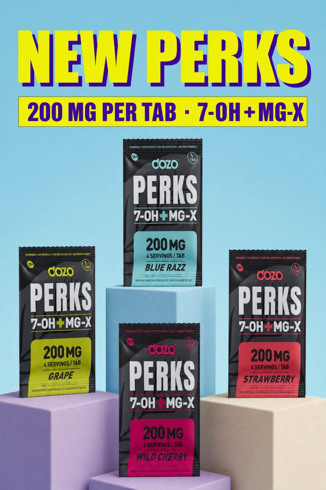 1ct 200mg Dozo PERKS 7-OH + MG-X – image 2