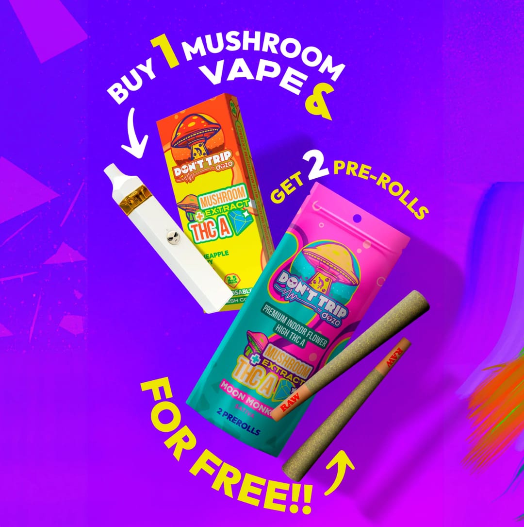 Don't Trip Mushroom Vape + FREE Preroll