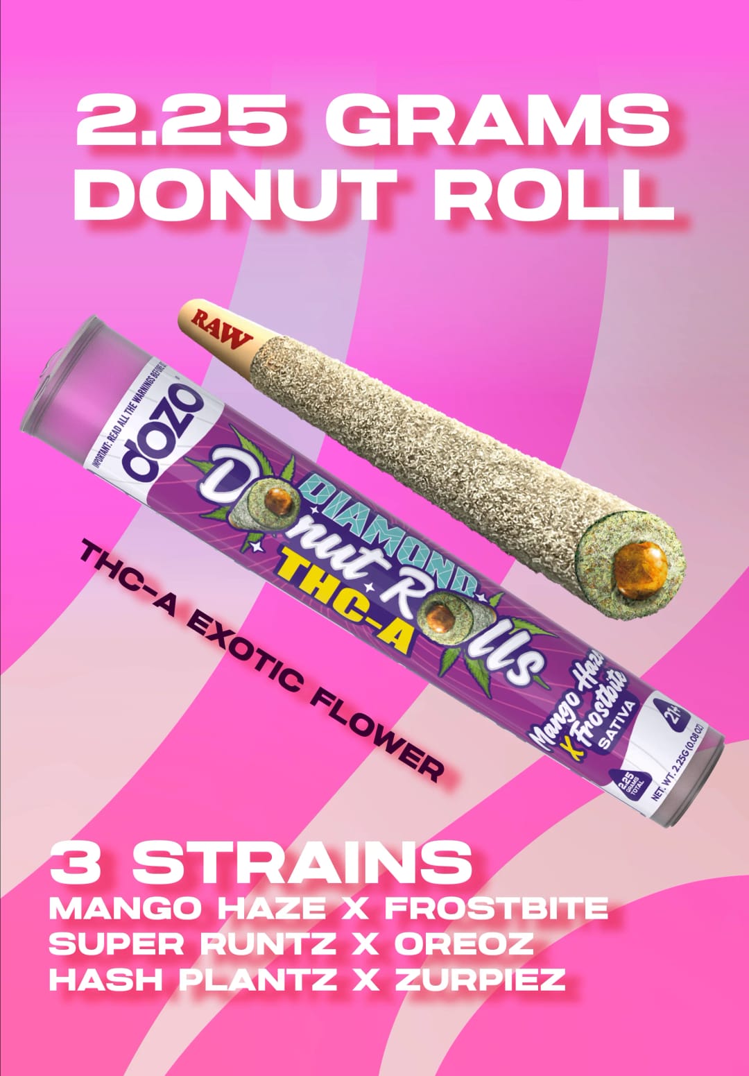 Dozo Diamond Donut Roll – Super Runtz x Oreoz (Hybrid)