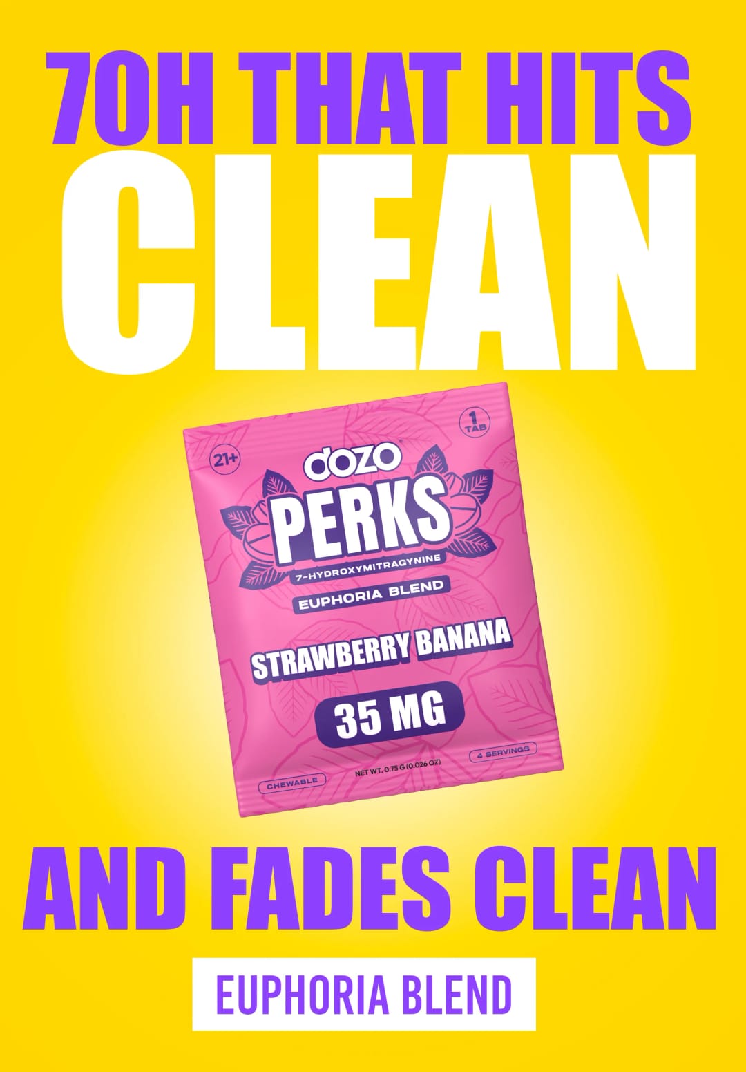 Dozo PERKS 7-OH Single – Strawberry Banana