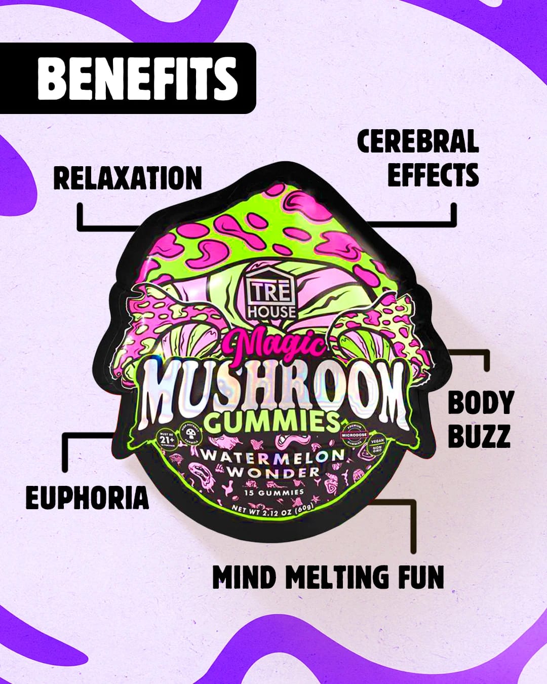 Magic Mushroom Gummies | Tre House – image 3
