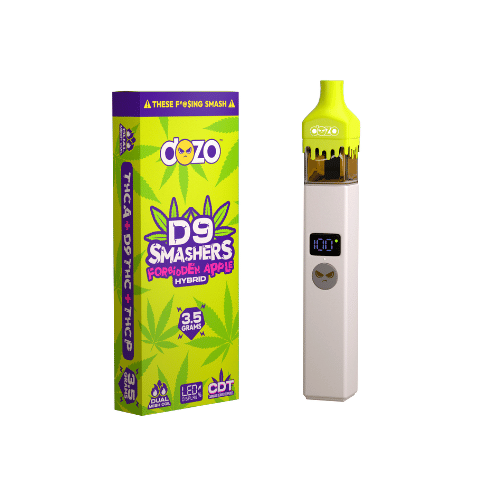 3.5g Dozo D9 Smashers THC-A Disposable: Forbidden Apple (Hybrid)